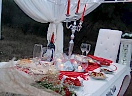 Masa Süsleme ve Sürpriz Evlilik Teklifi Organizasyonu Bodrum