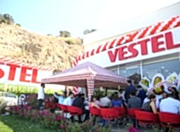 Vestel Yalıkavak Açılış Organizasyonu Renkli Çadır ve Gölgelik Kiralama İstanbul Organizasyon