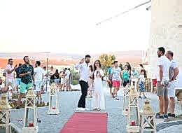 Yel Değirmenlerinde Evlenme Teklifi Organizasyonu Fotoğraf Çekimi