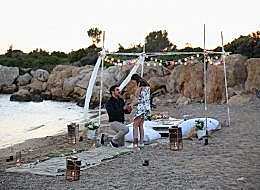 Evlenme Teklifi Anı ve Kumsalda Sürpriz Evlenme Teklifi Organizasyonu İstanbul