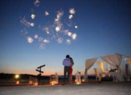 Dev Kalp Figürü ve Havai Fişek Gösterisiyle Kumsalda Evlilik Teklifi Organizasyonu İstanbul