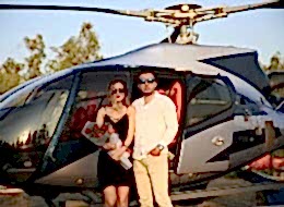 Çiçek Buketi Eşliğinde Helikopterde Evlilik Teklifi Organizasyonu
