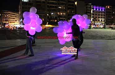 isikli balonlar ve ledli ucan balon istanbul organizasyon Işıklı Balonlar ve Ledli Uçan Balon İstanbul Organizasyon