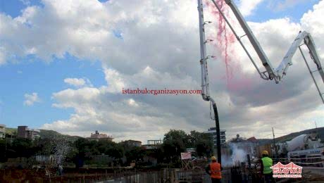 Sis ve Renkli Duman Efektleri Temel Atma Töreni Organizasyonu İstanbul Organizasyon