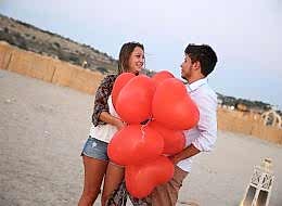 Uçan Balonlar Eşliğinde Evlilik Teklifi Organizasyonu Büyükada