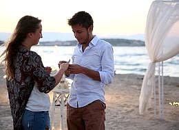 Kumsalda Romantik Evlilik Teklifi Organizasyonu Kilyos