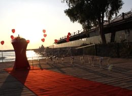 İskelede Evlenme Teklifi Organizasyonu Yürüyüş Yolu İstanbul