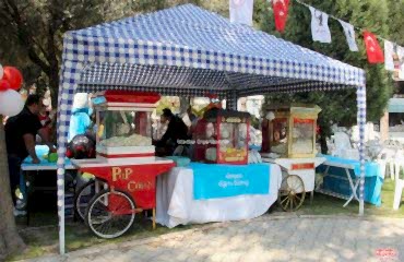 Patlamış Mısırcı Popcorn Nostaljik Sokak Satıcılar Hizmeti İstanbul Organizasyon
