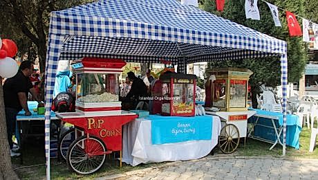 Patlamış Mısırcı Popcorn Nostaljik Sokak Satıcılar Hizmeti İstanbul Organizasyon