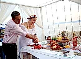 İskelede Evlenme Teklifi Organizasyonu Butik Pasta Kesme İstanbul Organizasyon